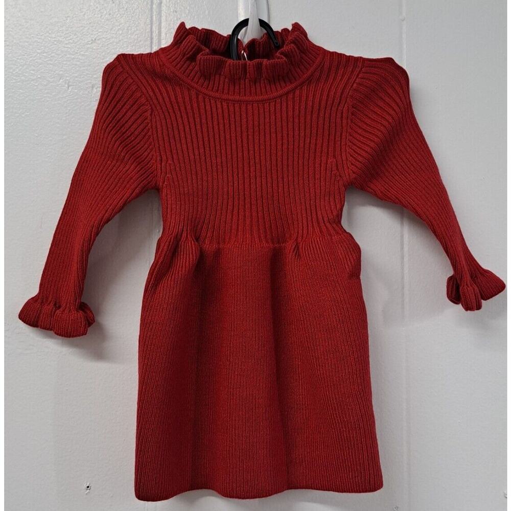 Myggpp Toddler Baby Girls Long Sleeve Casual Dress‎ Party Red 0-6 months